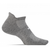 Feetures! High Performance Cushion No Show Tab Socks Heather Grey