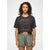Women's Everyday Vintage-Washed Graphic Crop Tee