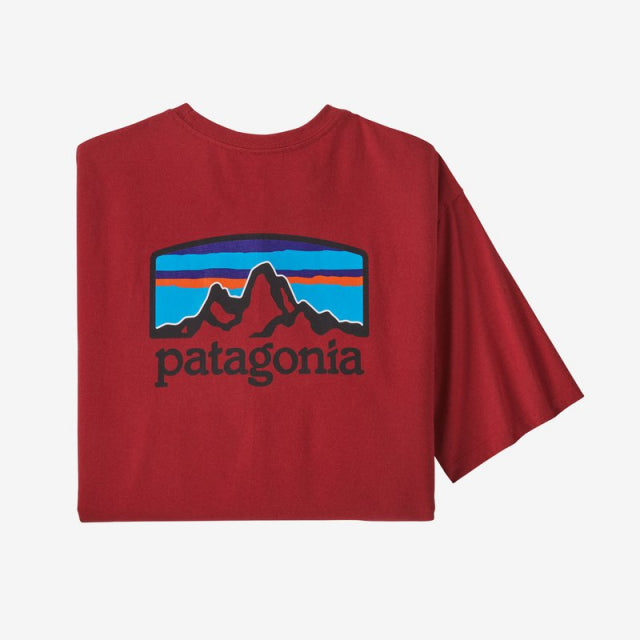 Patagonia Men&#39;s Fitz Roy Horizons Responsibili-Tee SUR Sumac Red / M