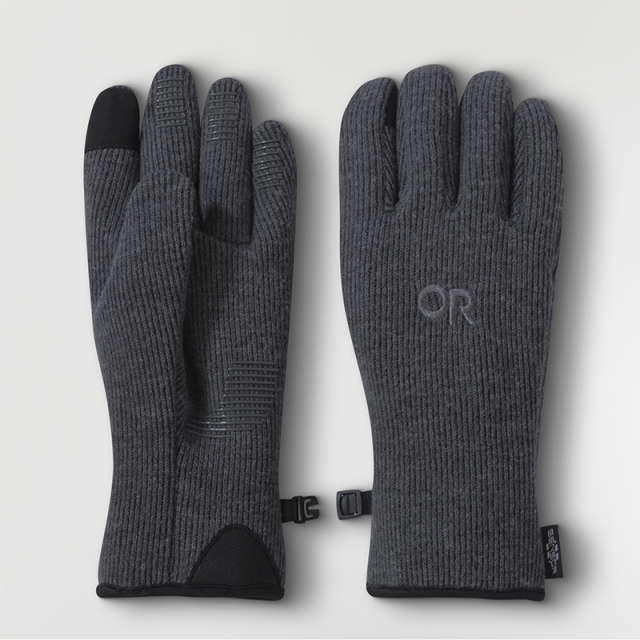 Outdoor Research Men&#39;s Flurry Sensor Gloves 0890 Charcoal