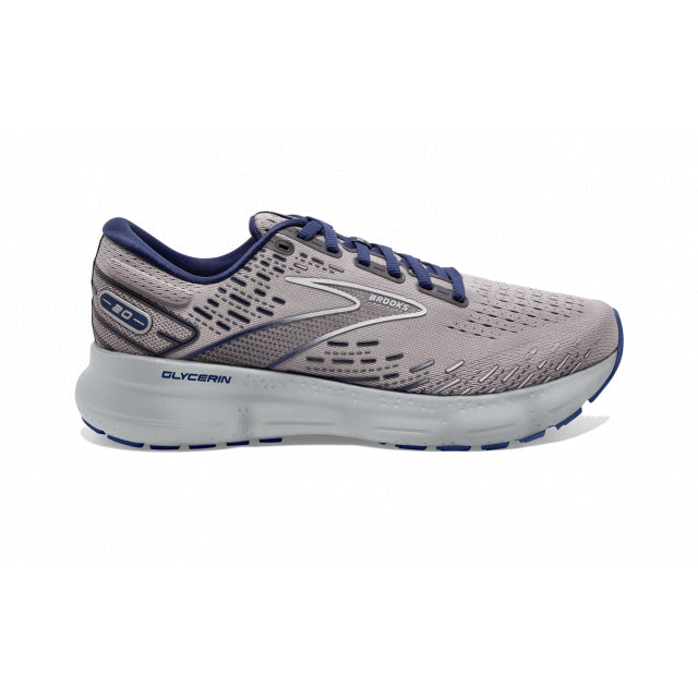 Brooks Men&#39;s Glycerin 20 070 Alloy/Grey/Blue Depths