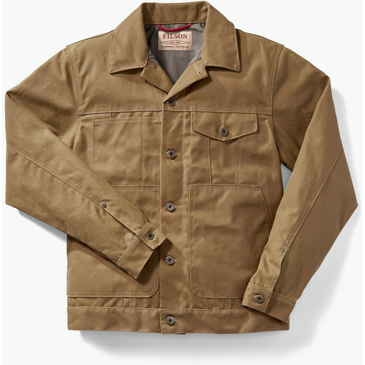 Men&#39;s Tin Cloth Short Lined Cruiser Jacket