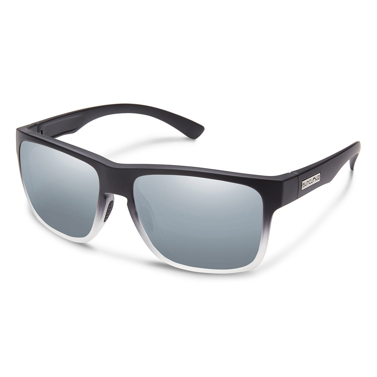 Rambler Sunglasses (Medium Fit)-Suncloud-Black Gray Fade/Polarized Silver Mirror-Uncle Dan's, Rock/Creek, and Gearhead Outfitters