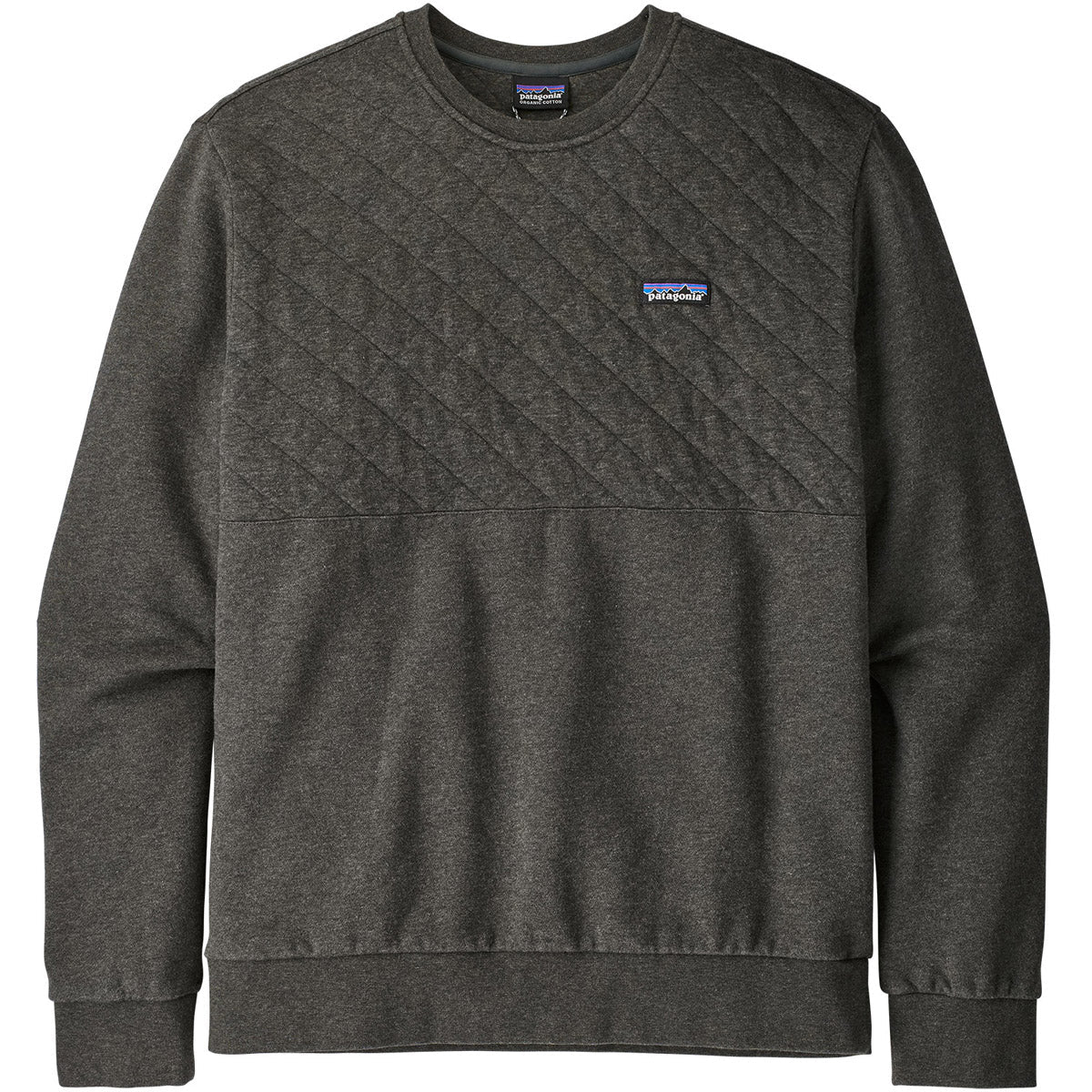 Men&#39;s Organic Cotton Quilt Crewneck Sweatshirt