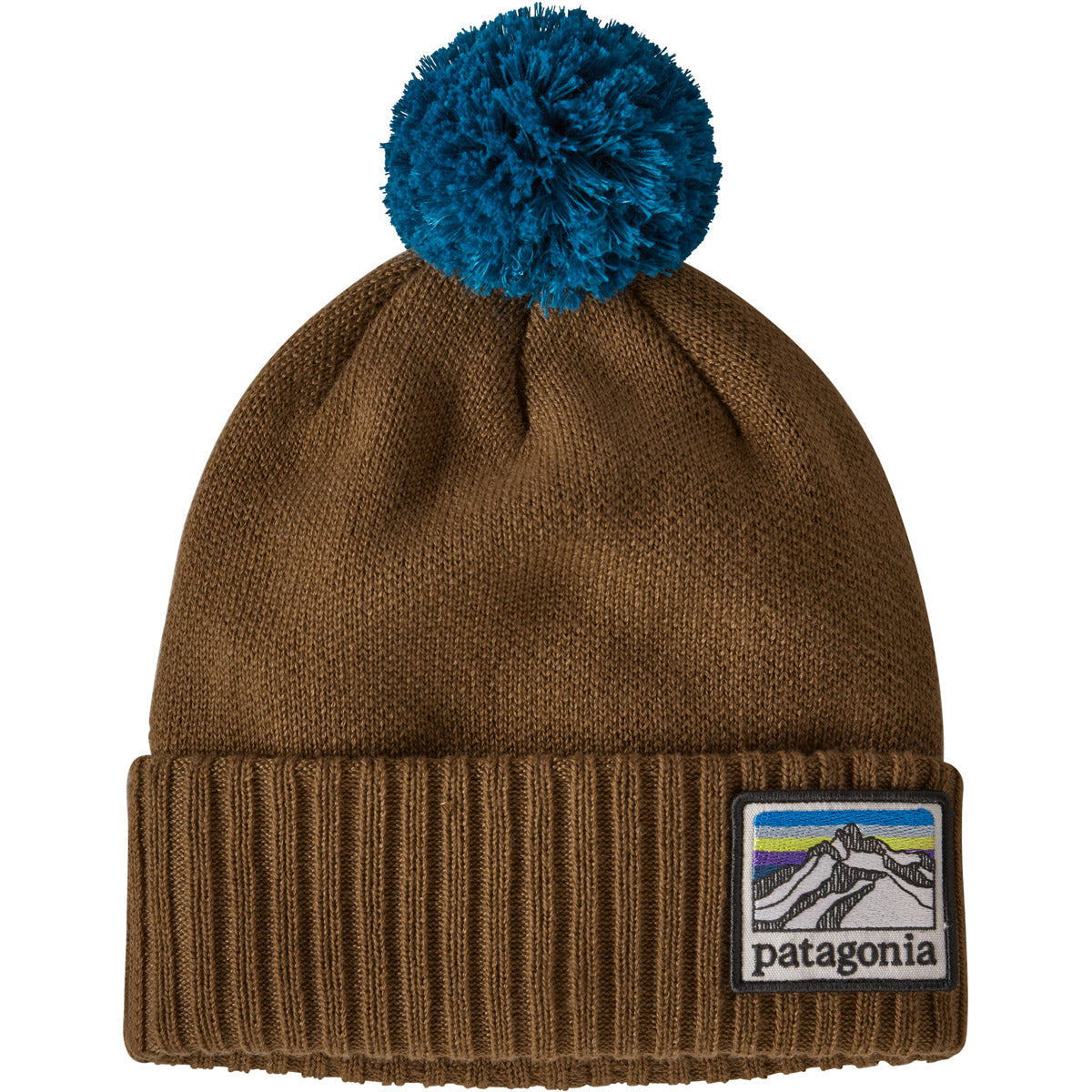 Powder Town Beanie - Clearance-Patagonia-Line Logo Ridge: Mulch Brown-Uncle Dan&#39;s, Rock/Creek, and Gearhead Outfitters