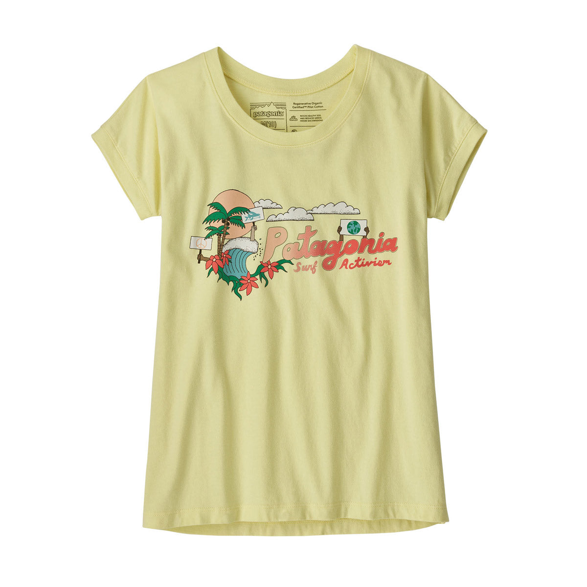 Girls&#39; Regenerative Organic Certified Cotton Graphic T-Shirt