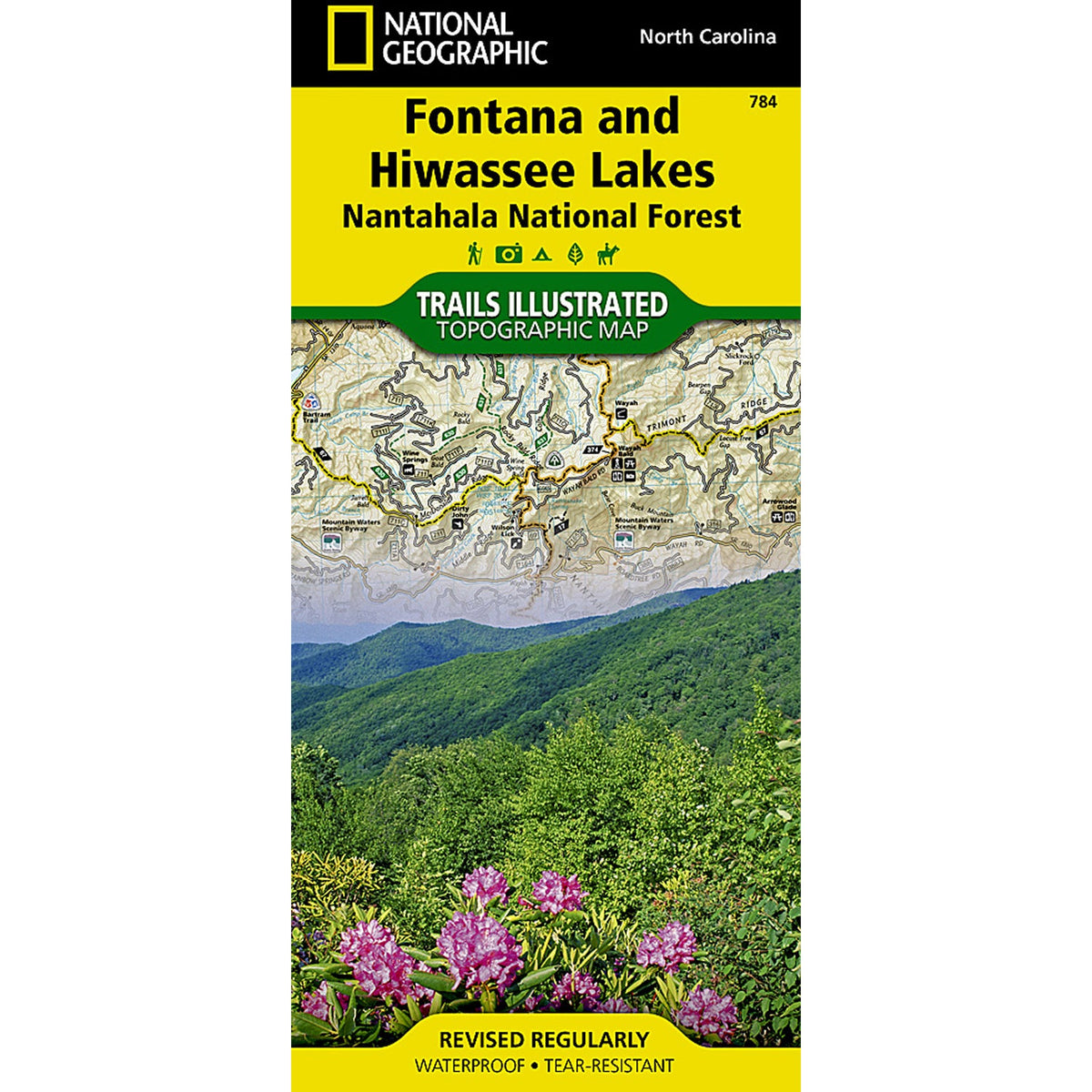 Fontana and Hiwassee Lakes [Nantahala National Forest] Map